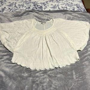 Vintage America Blues women’s batwing embroidered blouse size small